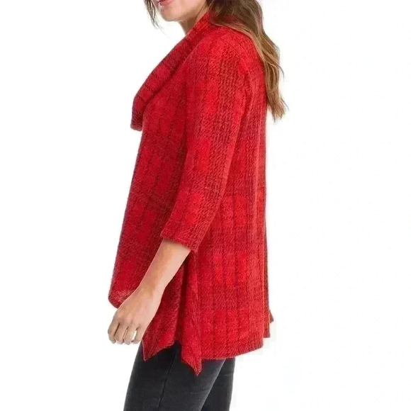 New Directions Petite Hacci Cowl Neck Pullover - Picture 3 of 4